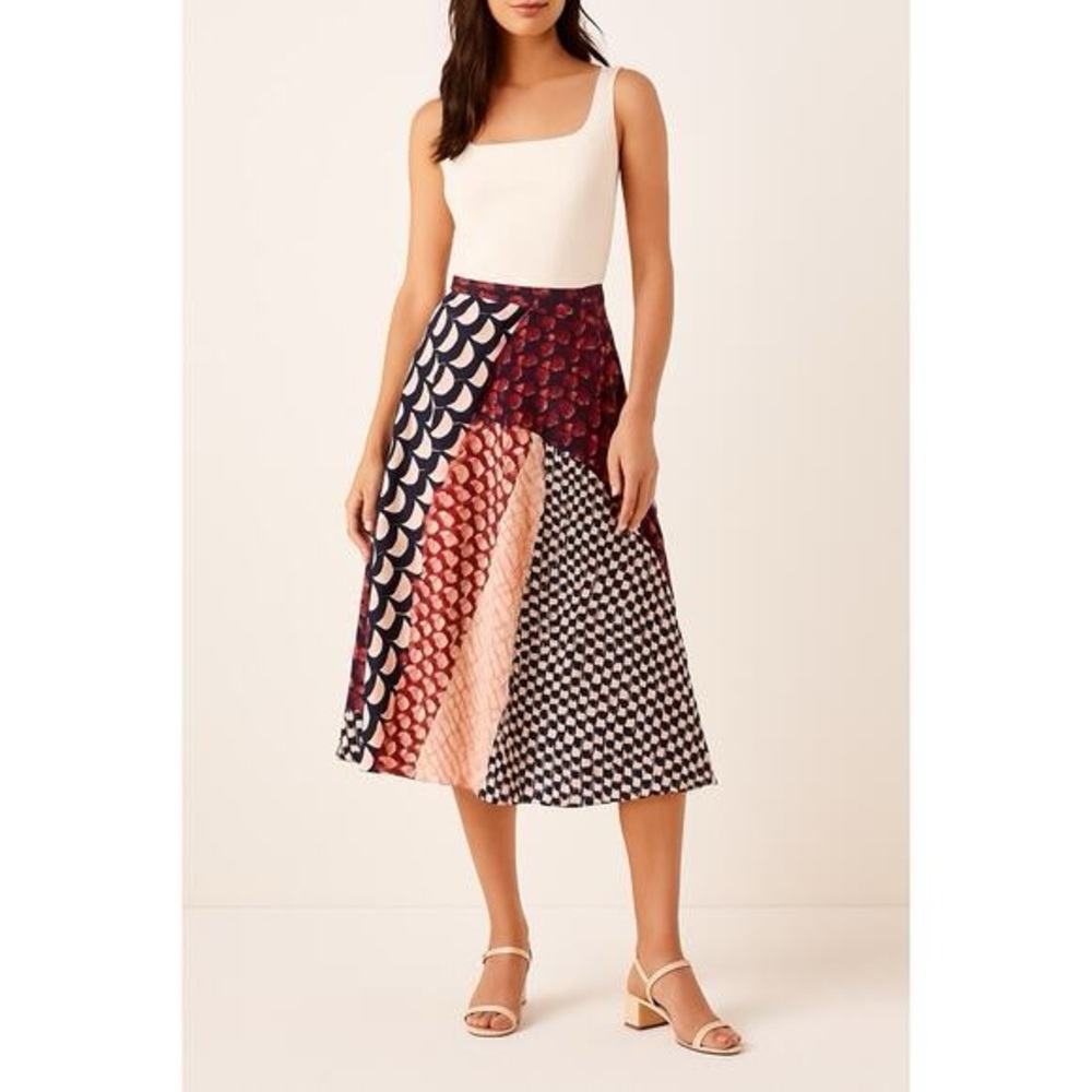 Anthropologie patchwork midi skirt HD‎ in Paris 00 petite
